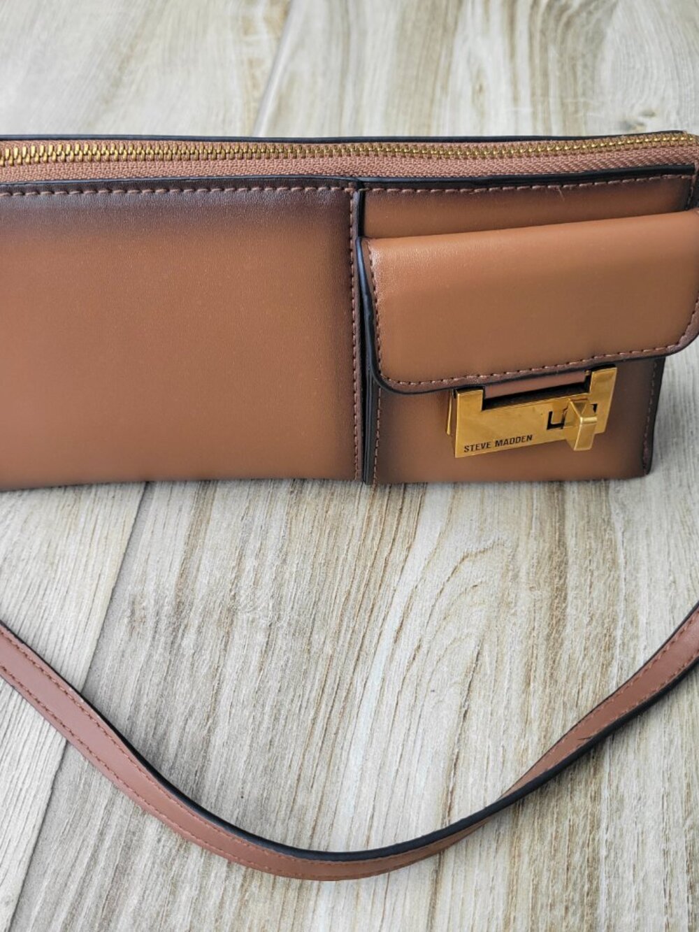 Steve Madden B-Link Shoulder Bag - Brown Ombré Utility